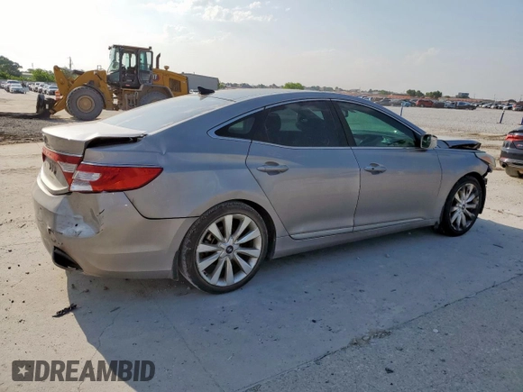 2012 Hyundai Azera with VIN KMHFH4JG5CA156258, listed as a Copart auction lot 59079035 with 223,162 mi miles and Salvage title. Bid and sale history available at DreamBid. Image 3.