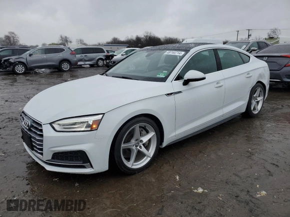 2018 Audi A5 Sportback Premium with VIN WAUDNCF54JA132582, listed as a Copart auction lot 48744714 with 60,921 mi miles. Bid and sale history available at carsss.com. Image 1.