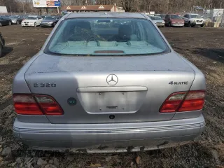 2001 Mercedes-Benz E-Class AWD with VIN WDBJF82J61X055258, listed as a Copart auction lot 42396765 with 0 mi miles and Salvage Title. Bid and sale history available at carsss.com. Image 6.