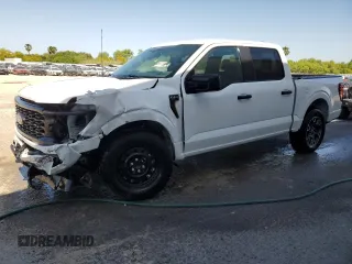 2024 Ford F-150 STX with VIN 1FTEW2K57RKD19468, listed as a Copart auction lot 51808915 with 5,055 mi miles and Clean Title. Bid and sale history available at carsss.com. Image 1.