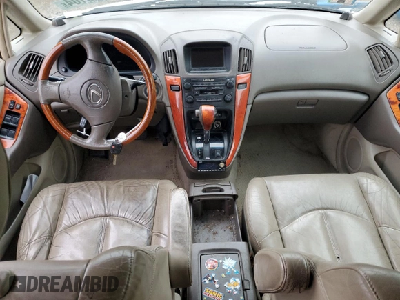 2002 Lexus RX 300 z VIN JTJHF10U720257988, wystawiony jako Copart lot #49228985 z przebiegiem Nie podano mil oraz Nie do naprawy • Non repairable. Historia ofert i sprzedaży dostępna na DreamBid. Obrazek 8.