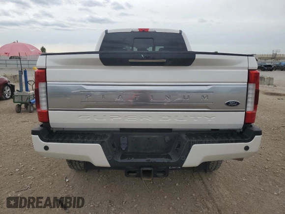 2017 Ford F-250 Lariat with VIN 1FT7W2BT6HEB89431, listed as a Copart auction lot 60673005 with 58,158 mi miles and Salvage title. Bid and sale history available at DreamBid. Image 6.