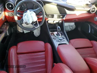 2020 Alfa Romeo Giulia Ti Sport with VIN ZARFAMBN7L7635824, listed as a Copart auction lot 73010252 with 15,771 mi miles. Bid and sale history available at carsss.com. Image 8.