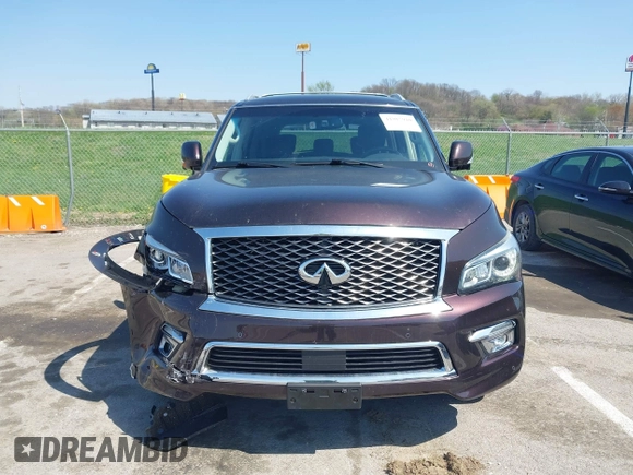 2015 Infiniti QX80 with VIN JN8AZ2NC4F9370790, listed as a IAAI auction lot 41985910 with 125,615 mi miles. Bid and sale history available at carsss.com. Image 12.