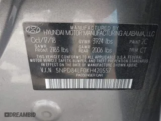 2019 Hyundai Elantra SEL with VIN 5NPD84LF0KH420557, listed as a IAAI auction lot 41450690 with 143,511 mi miles. Bid and sale history available at carsss.com. Image 9.