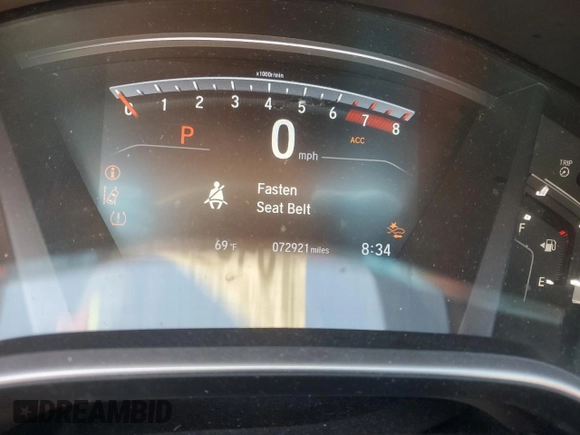 2019 Honda CR-V EX with VIN 2HKRW2H51KH626714, listed as a Copart auction lot 54062155 with 72,921 mi miles and Salvage Title. Bid and sale history available at carsss.com. Image 9.