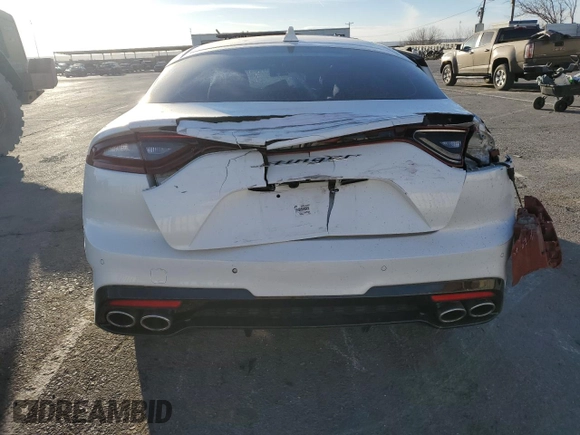 2020 Kia Stinger GT-Line with VIN KNAE15LA3L6080929, listed as a Copart auction lot 45218465 with 61,072 mi miles and Salvage Title. Bid and sale history available at DreamBid. Image 6.