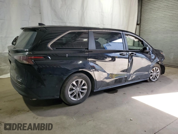 2024 Toyota Sienna LE z VIN 5TDKRKEC8RS190346, wystawiony jako Copart lot #54243385 z przebiegiem 18 942 mil mil oraz Szkoda całkowita • Salvage title. Historia ofert i sprzedaży dostępna na DreamBid. Obrazek 3.