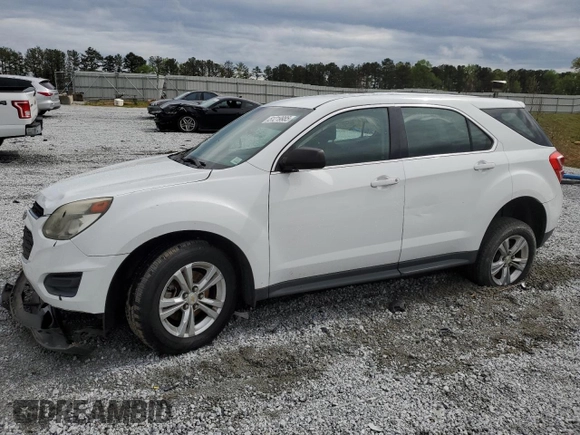 2016 Chevrolet Equinox LS with VIN 2GNFLEEK7G6105779, listed as a Copart auction lot 51219985 with 153,092 mi miles and Salvage Title. Bid and sale history available at DreamBid. Image 1.