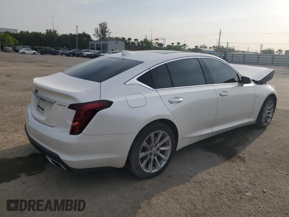 2020 Cadillac CT5 Luxury with VIN 1G6DW5RK3L0122831, listed as a Copart auction lot 55451854 with 37,074 mi miles and Salvage Title. Bid and sale history available at carsss.com. Image 3.