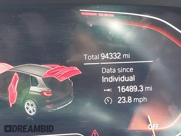 2019 BMW X5 xDrive40i with VIN 5UXCR6C51KLK83456, listed as a IAAI auction lot 42027389 with 94,332 mi miles and . Bid and sale history available at DreamBid. Image 15.
