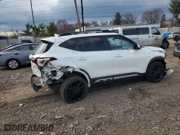 2022 Kia Seltos Nightfall with VIN KNDEUCA22N7300021, listed as a Copart auction lot 51116465 with 36,835 mi miles and Salvage Title. Bid and sale history available at carsss.com. Image 3.