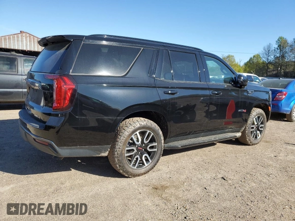2021 GMC Yukon AT4 with VIN 1GKS2CKD4MR434657, listed as a Copart auction lot 48391035 with 78,769 mi miles and Salvage Title. Bid and sale history available at carsss.com. Image 3.