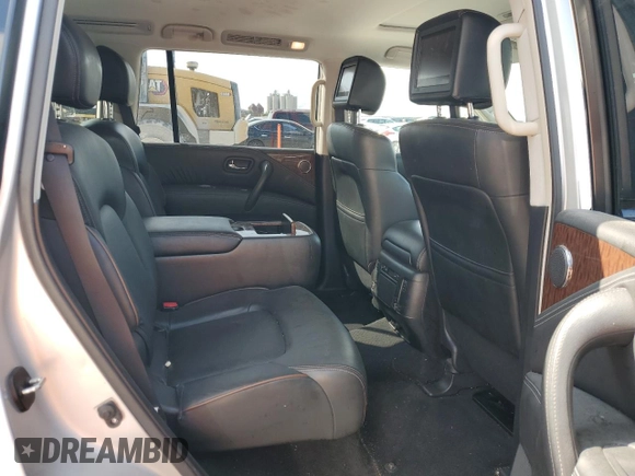 2019 Nissan Armada Platinum z VIN JN8AY2NF5K9352726, wystawiony jako Copart lot #58525505 z przebiegiem 85 383 mil mil oraz Szkoda całkowita • Salvage title. Historia ofert i sprzedaży dostępna na DreamBid. Obrazek 11.