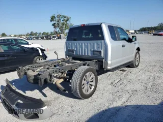2018 Ford F-150 XL with VIN 1FTEX1EPXJKD49590, listed as a Copart auction lot 53158175 with 243,079 mi miles and Salvage Title. Bid and sale history available at carsss.com. Image 3.