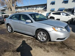 2012 Chrysler 200 LX with VIN 1C3CCBABXCN130007, listed as a Copart auction lot 46487705 with 103,407 mi miles and Clean Title. Bid and sale history available at carsss.com. Image 4.