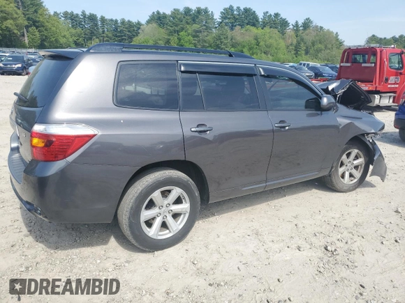 2009 Toyota Highlander with VIN JTEES41A392131631, listed as a Copart auction lot 56846475 with Not provided miles and Clean title. Bid and sale history available at DreamBid. Image 3.