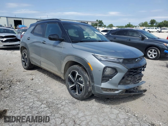 2023 Chevrolet TrailBlazer RS with VIN KL79MUSL8PB203711, listed as a Copart auction lot 55464504 with Not Provided miles and Salvage Title. Bid and sale history available at DreamBid. Image 4.