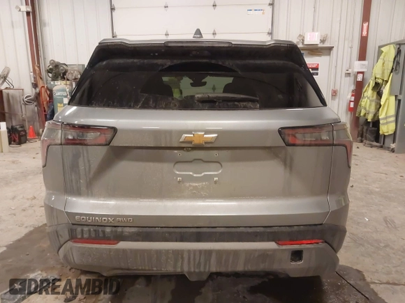 2025 Chevrolet Equinox AWD LT with VIN 3GNAXPEG5SL103717, listed as a IAAI auction lot 41389601 with 4,617 mi miles. Bid and sale history available at carsss.com. Image 16.