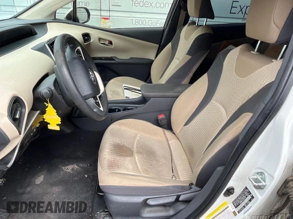 2018 Toyota Prius Two with VIN JTDKBRFU4J3600490, listed as a IAAI auction lot 41950649 with 61,383 mi miles. Bid and sale history available at carsss.com. Image 1.