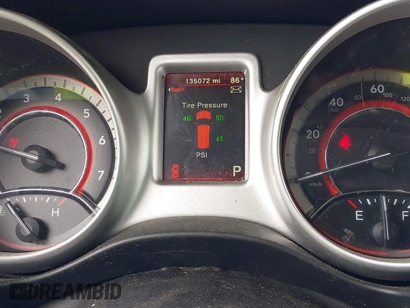 2018 Dodge Journey SE with VIN 3C4PDCAB7JT519491, listed as a IAAI auction lot 41974735 with 135,072 mi miles and . Bid and sale history available at DreamBid. Image 7.