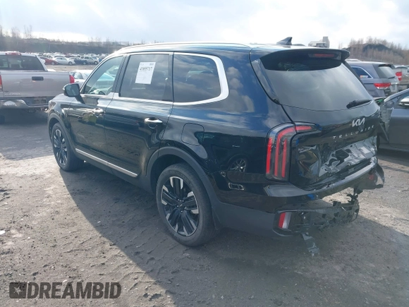 2024 Kia Telluride SX Prestige X-Pro with VIN 5XYP5DGC9RG508532, listed as a IAAI auction lot 41055717 with 4,808 mi miles and . Bid and sale history available at DreamBid. Image 3.