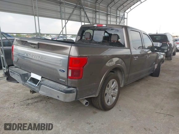 2019 Ford F-150 XL with VIN 1FTEW1C43KFC85639, listed as a IAAI auction lot 42133971 with 52,095 mi miles and . Bid and sale history available at DreamBid. Image 4.