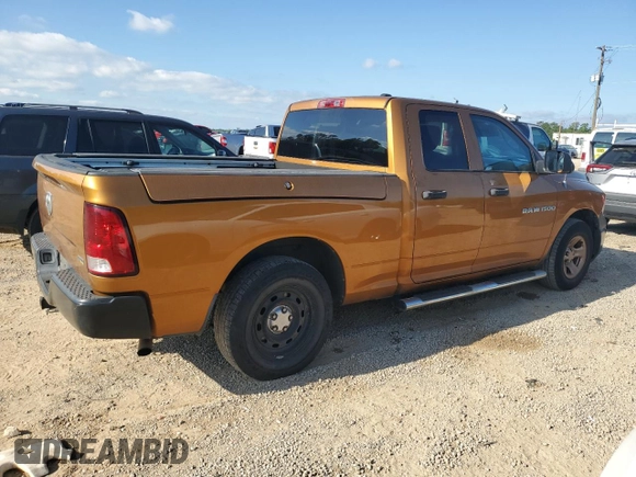 2012 Ram 1500 ST with VIN 1C6RD6FP0CS258814, listed as a Copart auction lot 52071985 with 162,012 mi miles and Salvage title. Bid and sale history available at DreamBid. Image 3.