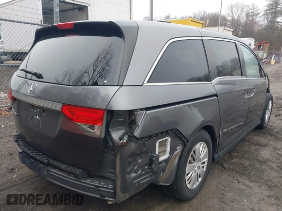 2014 Honda Odyssey LX z VIN 5FNRL5H2XEB009962, wystawiony jako IAAI lot #41902277 z przebiegiem 152 661 mil mil oraz . Historia ofert i sprzedaży dostępna na DreamBid. Obrazek 4.
