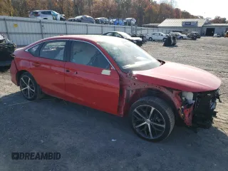 2022 Honda Civic Sedan Touring with VIN 2HGFE1F96NH329314, listed as a Copart auction lot 77998444 with 23,137 mi miles and Salvage Title. Bid and sale history available at carsss.com. Image 4.