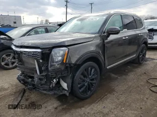 2021 Kia Telluride SX with VIN 5XYP5DHC1MG147269, listed as a Copart auction lot 43794774 with 40,245 mi miles and Salvage Title. Bid and sale history available at carsss.com. Image 1.