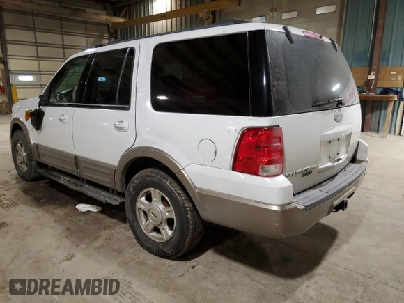 2003 Ford Expedition Eddie Bauer with VIN 1FMFU18L93LA32673, listed as a Copart auction lot 86389134 with 163,257 mi miles and Salvage Title. Bid and sale history available at carsss.com. Image 2.