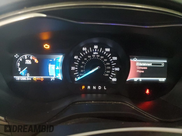 2020 Ford Fusion SE with VIN 3FA6P0HD9LR179565, listed as a Copart auction lot 83744344 with 51,299 mi miles and Salvage Title. Bid and sale history available at carsss.com. Image 9.