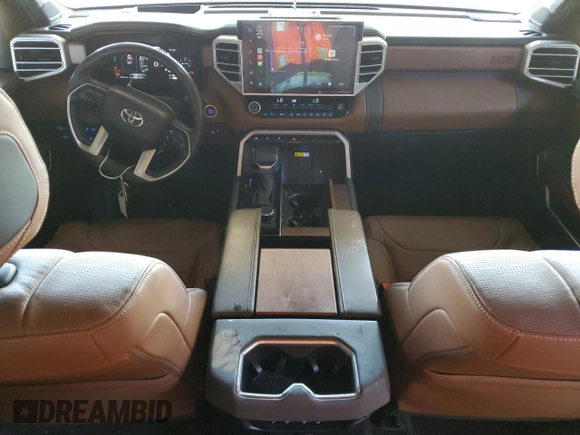 2024 Toyota Tundra 1794 Edition with VIN 5TFMA5DB7RX134340, listed as a Copart auction lot 52682195 with 29,271 mi miles and Salvage title. Bid and sale history available at DreamBid. Image 8.