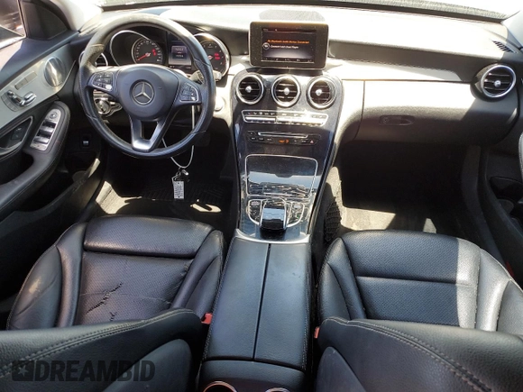 2015 Mercedes-Benz C 300 Luxury with VIN 55SWF4KB6FU001998, listed as a Copart auction lot 54602755 with 140,264 mi miles and Salvage Title. Bid and sale history available at carsss.com. Image 8.