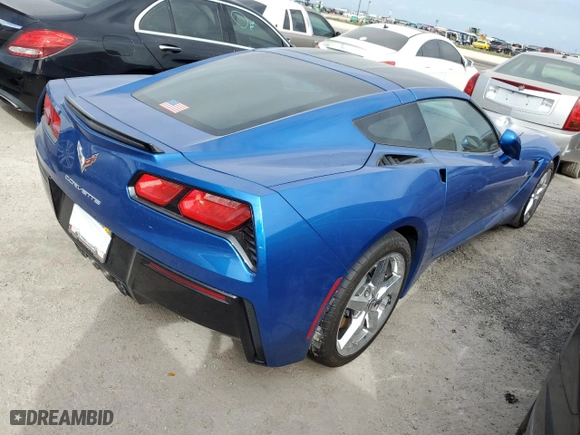 2014 Chevrolet Corvette Stingray 3LT with VIN 1G1YF2D79E5113792, listed as a Copart auction lot 74849564 with 0 mi miles and Non Repairable. Bid and sale history available at carsss.com. Image 3.