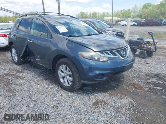 2012 Nissan Murano SV with VIN JN8AZ1MW5CW208914, listed as a IAAI auction lot 42107691 with 143,881 mi miles and . Bid and sale history available at carsss.com. Image 1.