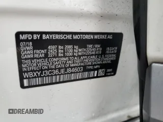 2018 BMW X2 sDrive28i with VIN WBXYJ3C36JEJ84603, listed as a Copart auction lot 42945225 with 117,974 mi miles and Salvage Title. Bid and sale history available at carsss.com. Image 15.