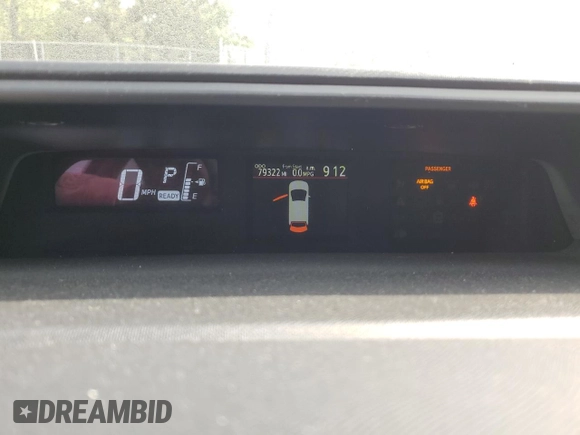 2017 Toyota Prius One with VIN JTDKDTB39H1591988, listed as a Copart auction lot 54348795 with 79,322 mi miles and Clean Title. Bid and sale history available at DreamBid. Image 9.
