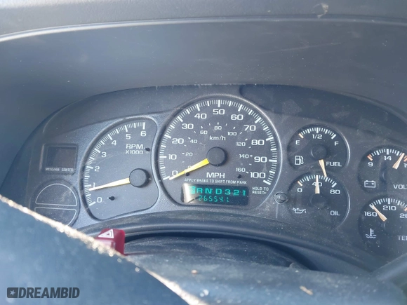 2001 Chevrolet Tahoe LS with VIN 1GNEK13T01J116989, listed as a IAAI auction lot 41871390 with 265,541 mi miles. Bid and sale history available at carsss.com. Image 7.