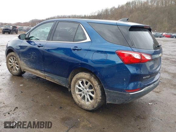 2019 Chevrolet Equinox LT with VIN 3GNAXUEV4KL361367, listed as a IAAI auction lot 41931983 with 59,115 mi miles and . Bid and sale history available at carsss.com. Image 3.