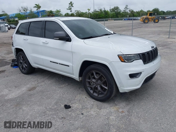 2021 Jeep Grand Cherokee Limited X z VIN 1C4RJEBG4MC679562, wystawiony jako IAAI lot #42435369 z przebiegiem 36 195 mil mil oraz . Historia ofert i sprzedaży dostępna na DreamBid. Obrazek 1.