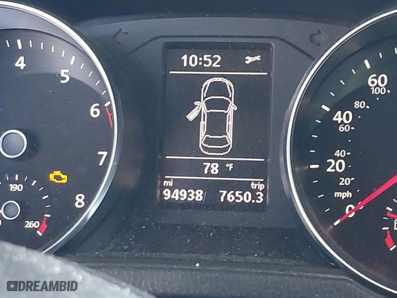 2016 Volkswagen Passat 1.8T S with VIN 1VWAS7A38GC031521, listed as a IAAI auction lot 42069429 with 94,938 mi miles. Bid and sale history available at carsss.com. Image 15.