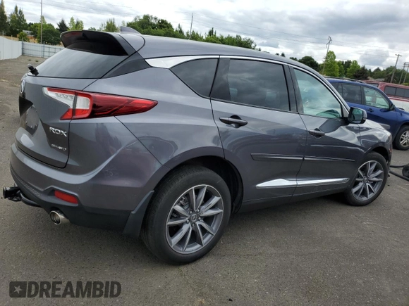 2019 Acura RDX w/Technology Pkg with VIN 5J8TC2H57KL002573, listed as a Copart auction lot 68311744 with 37,943 mi miles and Salvage Title. Bid and sale history available at carsss.com. Image 3.