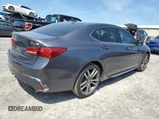 2020 Acura TLX w/Technology Pkg with VIN 19UUB2F49LA005036, listed as a Copart auction lot 56857254 with 24,332 mi miles and Salvage Title. Bid and sale history available at carsss.com. Image 3.