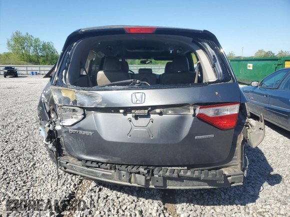 2012 Honda Odyssey Touring with VIN 5FNRL5H93CB028282, listed as a Copart auction lot 52322015 with 206,582 mi miles and Salvage Title. Bid and sale history available at carsss.com. Image 6.