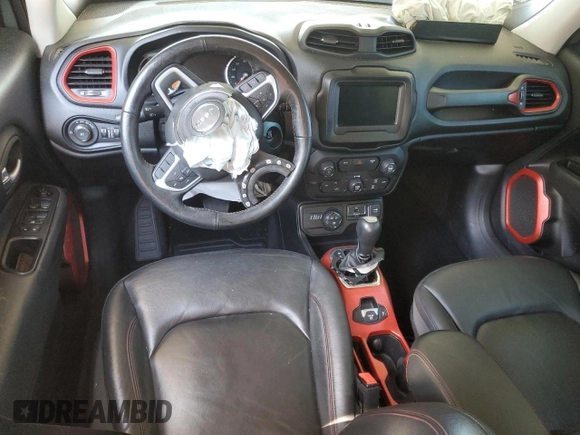 2018 Jeep Renegade Trailhawk with VIN ZACCJBCB3JPH43220, listed as a Copart auction lot 55473395 with Not provided miles and Salvage title. Bid and sale history available at DreamBid. Image 8.