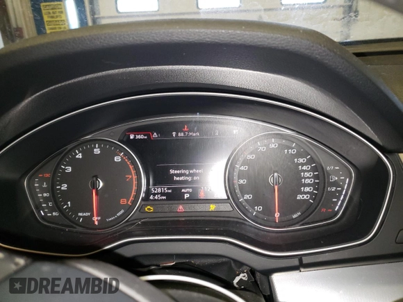 2018 Audi Q5 Premium Plus with VIN WA1BNAFY9J2010040, listed as a Copart auction lot 39768403 with 52,815 mi miles and . Bid and sale history available at DreamBid. Image 9.