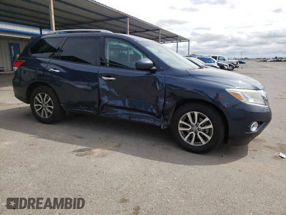 2016 Nissan Pathfinder SV with VIN 5N1AR2MNXGC638384, listed as a Copart auction lot 52131125 with 113,637 mi miles and Salvage Title. Bid and sale history available at carsss.com. Image 4.