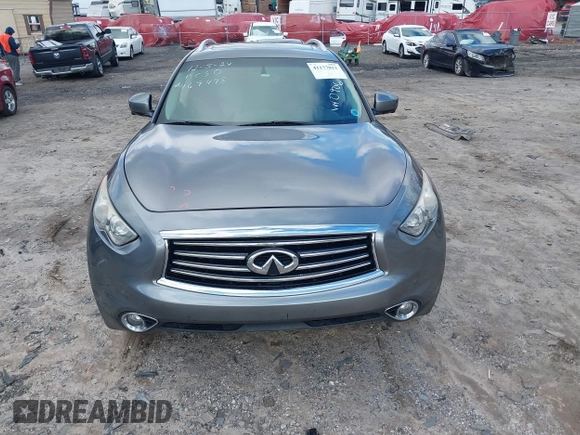 2015 Infiniti QX70 with VIN JN8CS1MWXFM480906, listed as a IAAI auction lot 41177811 with 176,527 mi miles and . Bid and sale history available at DreamBid. Image 12.